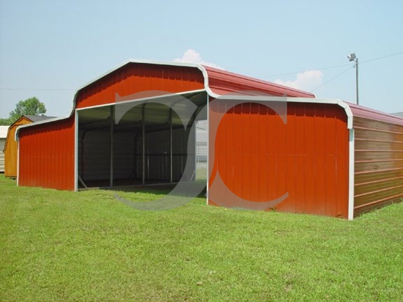 Metal Barn | Regular Roof | 42W x 21L x 10H | Ag Barn